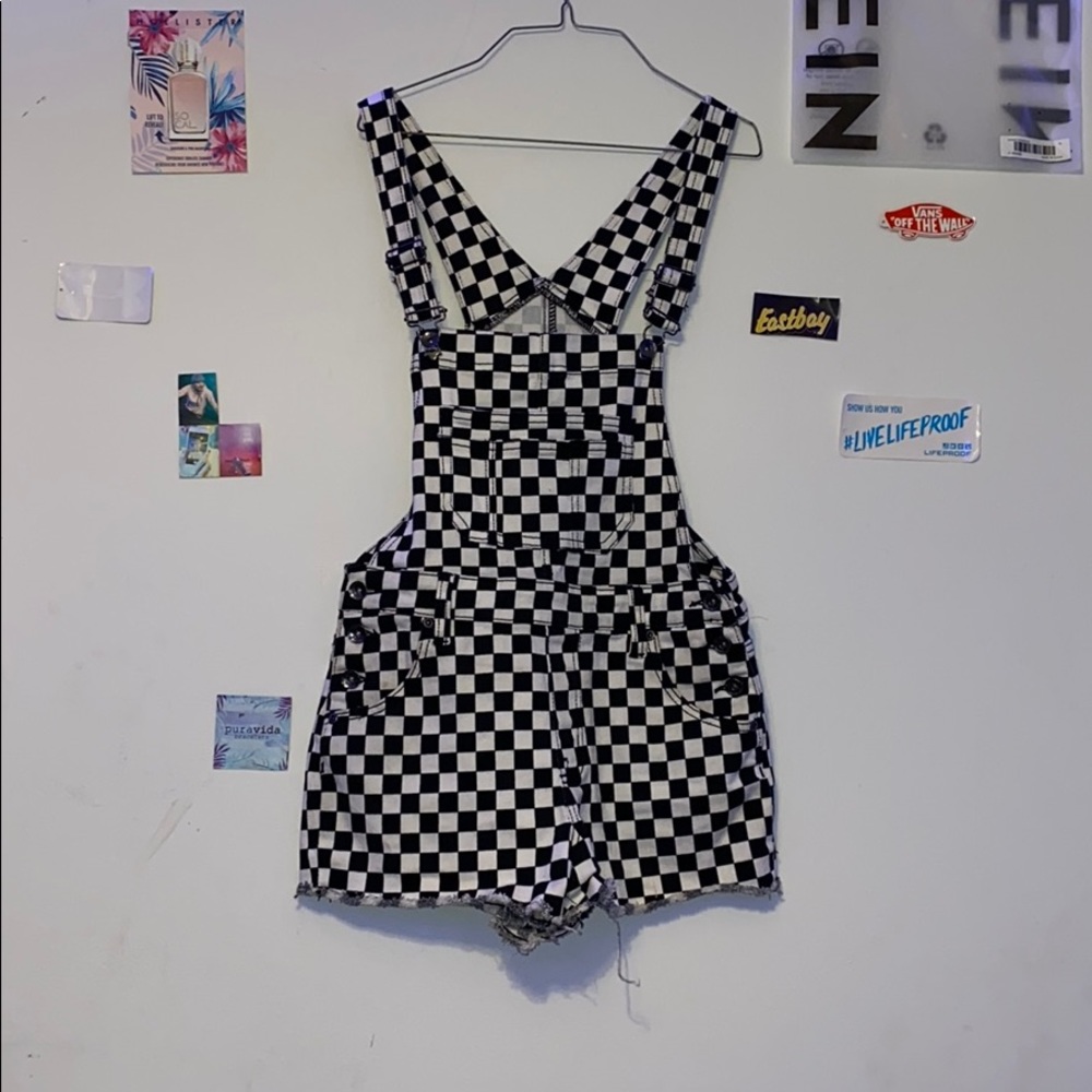 Checkered Overalls